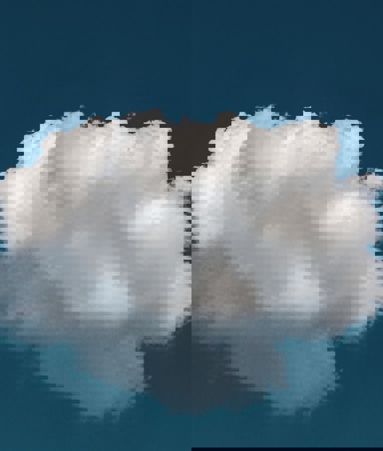 White cloud in the blue sky 