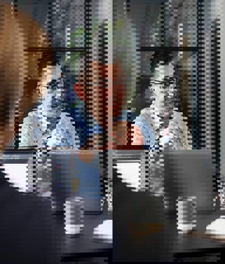 People sitting around table in the Copenhagen office during a meeting