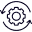 Gear with arrows